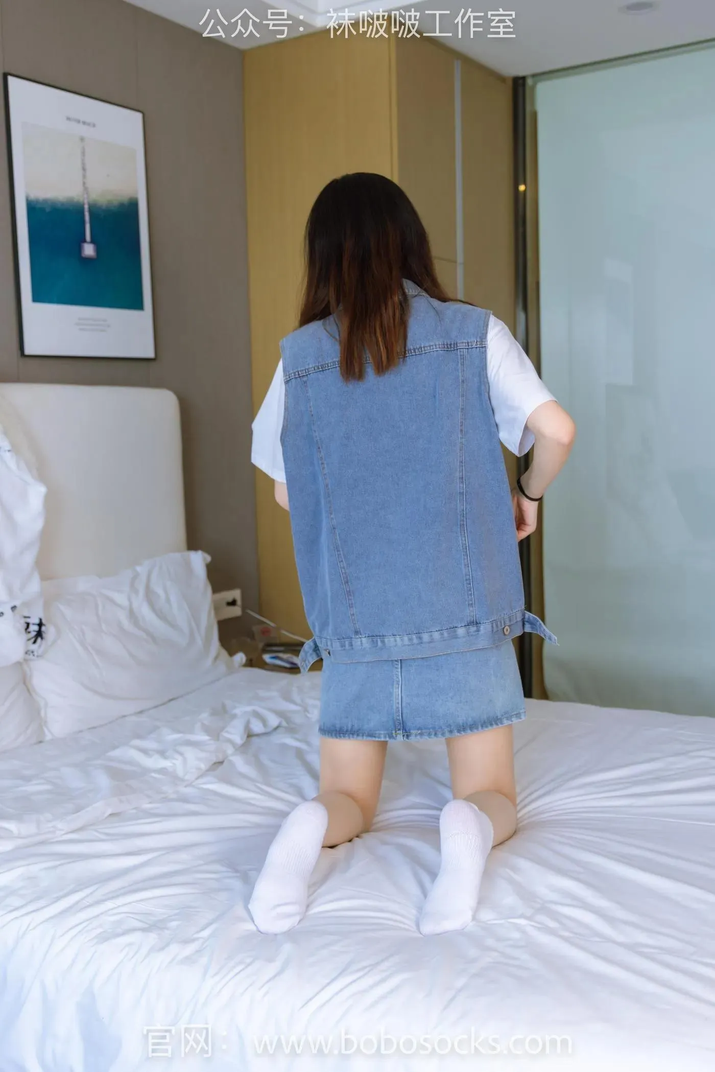 [BoBoSocks袜啵啵]NO.123 小甜豆-板鞋、白棉袜、肉丝 [140P]插图9